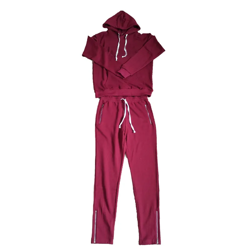 
Wholesale Fashion OEM Custom Men Sweatsuit Plain Tracksuits 
