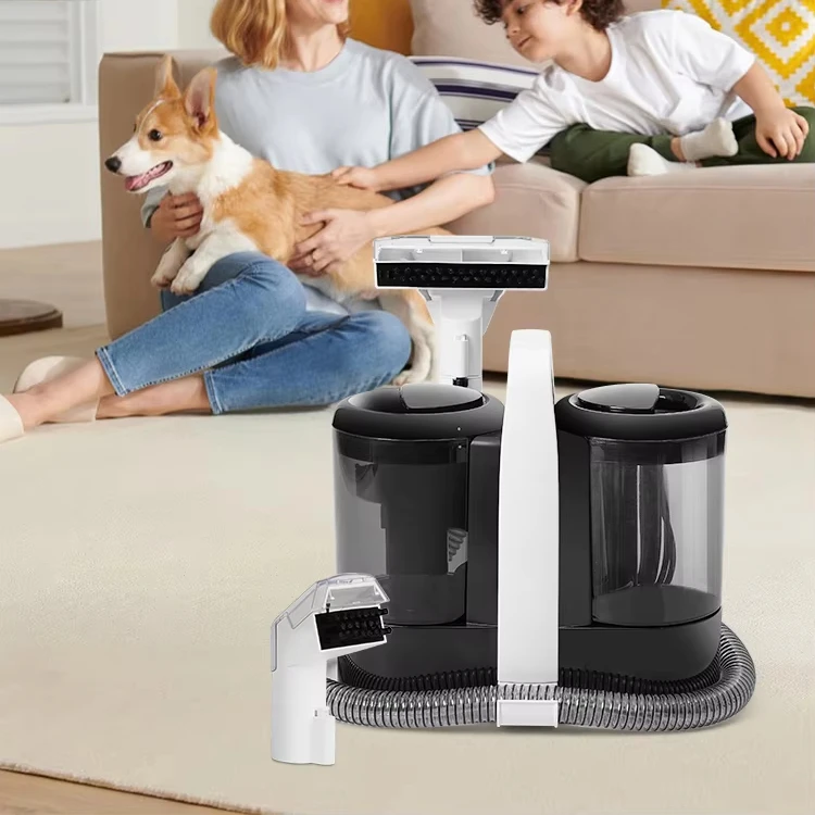 Самоочищающийся мощный всасывающий портативный очиститель для обивки Глубокая очистка машина для удаления пятен для домашних животных очиститель ковров