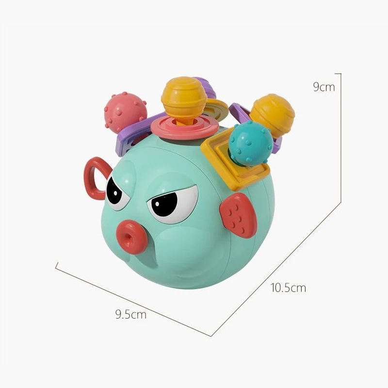 Konig Kids Cure Baby Twister Blowfish Baby Montessori Sensory Toys Hand Catch Puzzle Balls Educational Toys