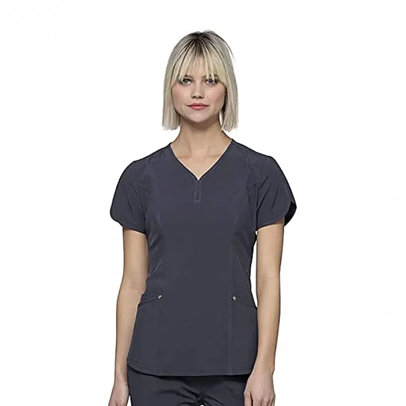 Nursing Scrubs V-Neck Hospital Uniforms Custom Medical Top for women
