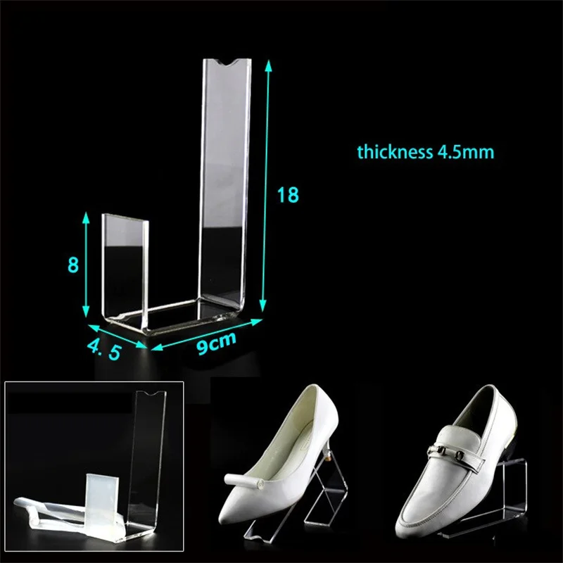 Factory Direct Sell Acrylic Transparent Shoe Store Display Holder Stand Support Rack