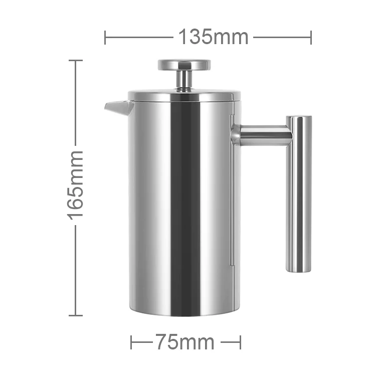 Christmas Gift Wholesale Full Cover Stainless Steel 304 Coffee Making Tools French Press