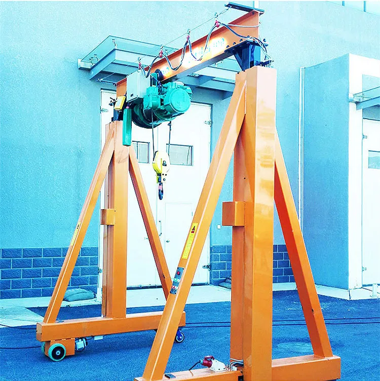 Custom 1 2 3 5 10 15 20 ton workshop portal gantry crane / 5000kg mini small electric mobile hoist gantry crane