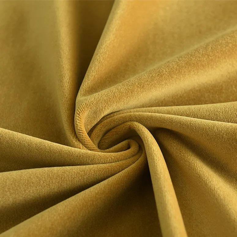 2022 Luxury Home Textile Upholstery Solid Super Soft Fancy Velvet Fabric