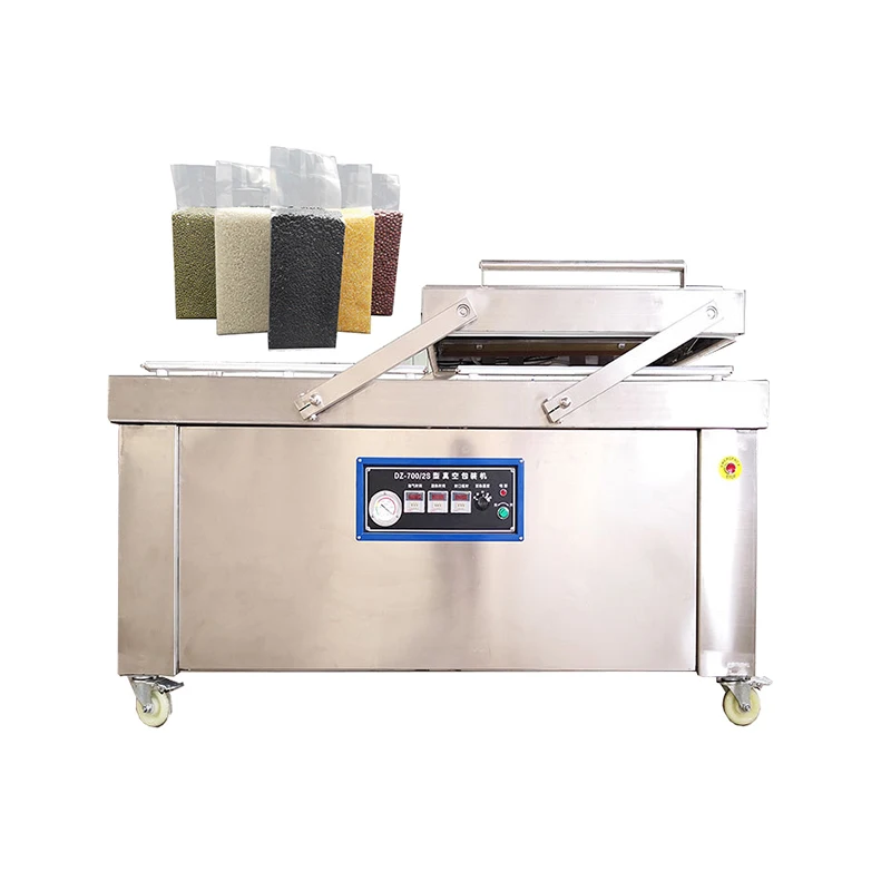 Hot sale double chamber vacuum packing machine food snack package machine