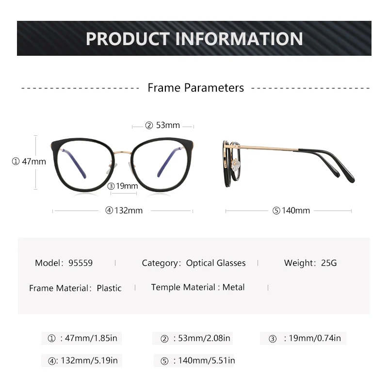 Women Shaped Cat Eye Blue Light Blocking Glasses Metal Frame Ray Filter Eyeglasses Frames Computer Ladies Goggles Eyewear
