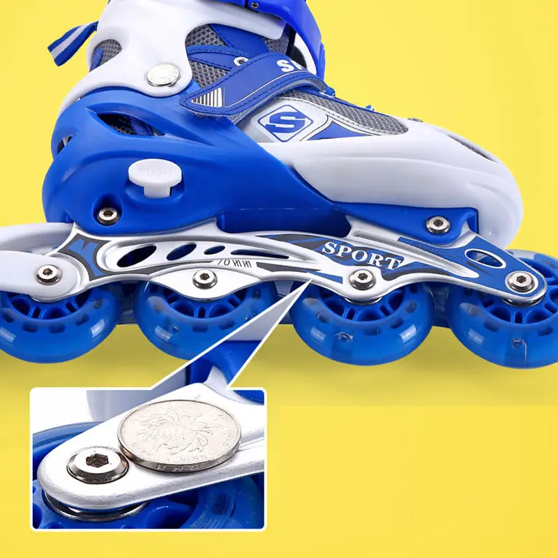 Hot Sell Roller Skate Durable Adjustable 4 Wheels Skating Skates Shoes For Kids Boys Girls
