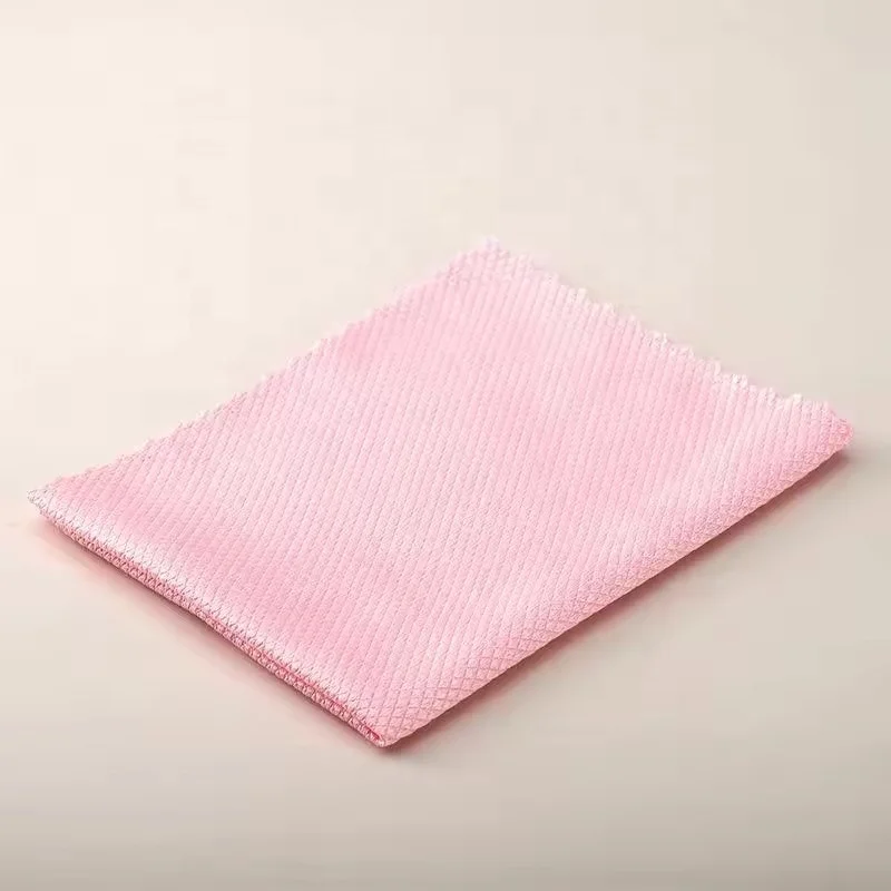 Custom Logo Fishscale Microfiber Cleaning Cloth Absorbent Towel Dish Drying Stainless Steel Appliances Wine Glasses Window