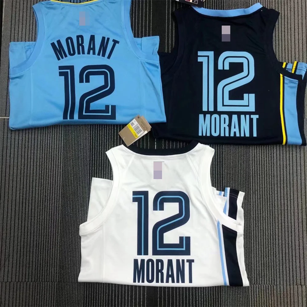 Grizzlies #12 Ja Morant jersey basketball wear for men heat transfer basketball shirts original 1:1 sports clothing fans jersey