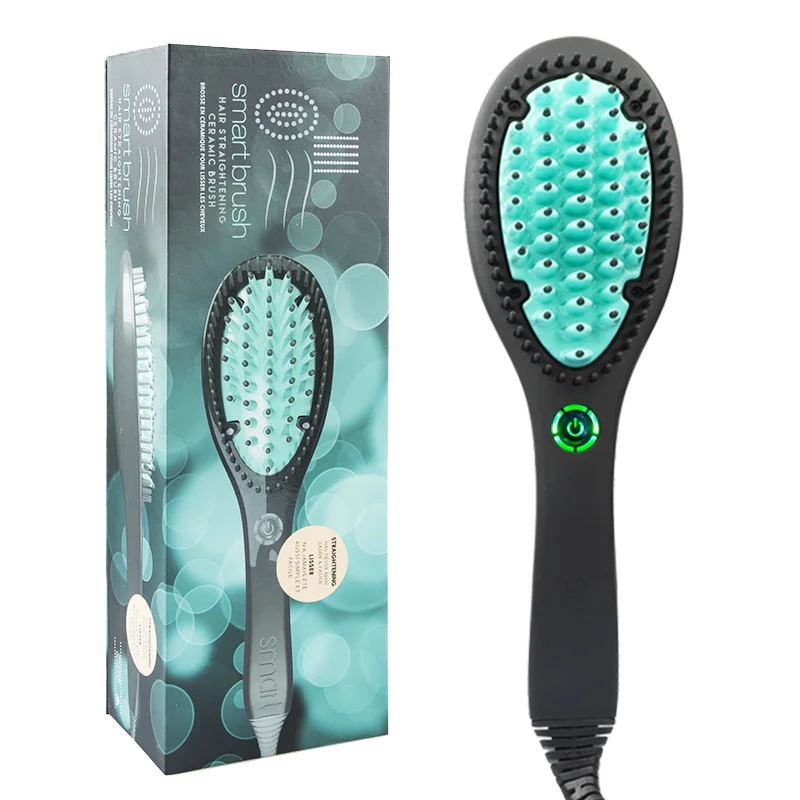 Лучший выпрямитель для волос, расческа, керамическая нагревательная щетка для выпрямления волос, расческа для волос с защитой от ожогов