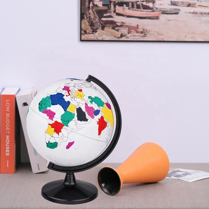 Wholesale Geography Teaching World Globe Interactive Children and Parents Geographic Toy Play Earth Globe Model with Markers