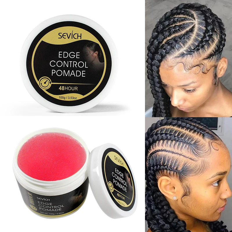 Customized Label Shine Extra Hair Strong Hold Tramper Pomade Gel Private Label Edge Control Wax