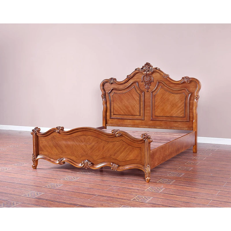 Wooden carved bed designs of furniture bedroom king bed WA622