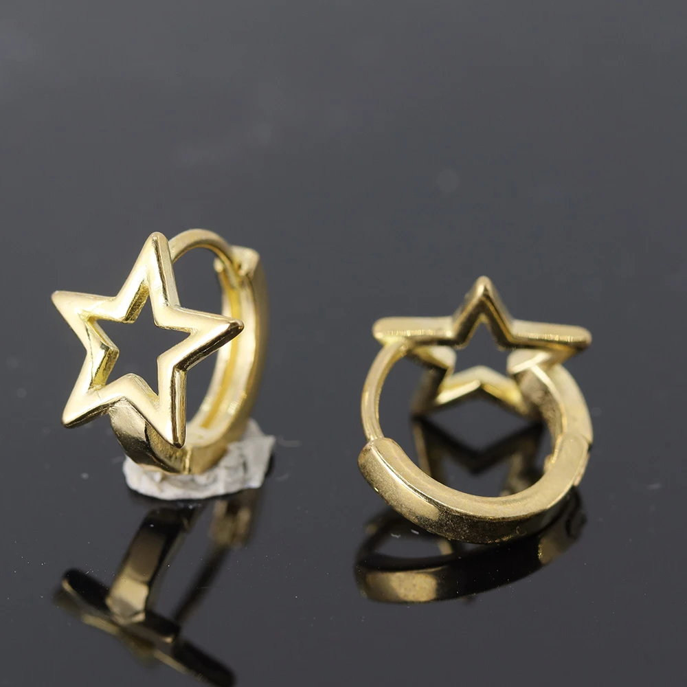 Factory Wholesale OEM ODM Star Heart Love Circle No Zircon No Electroplating Cheap Wholesale Earrings