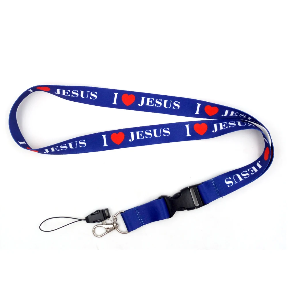 Custom Polyester Sublimation Lanyards With Logo Mobile Phone Neck Strap Hang Rope