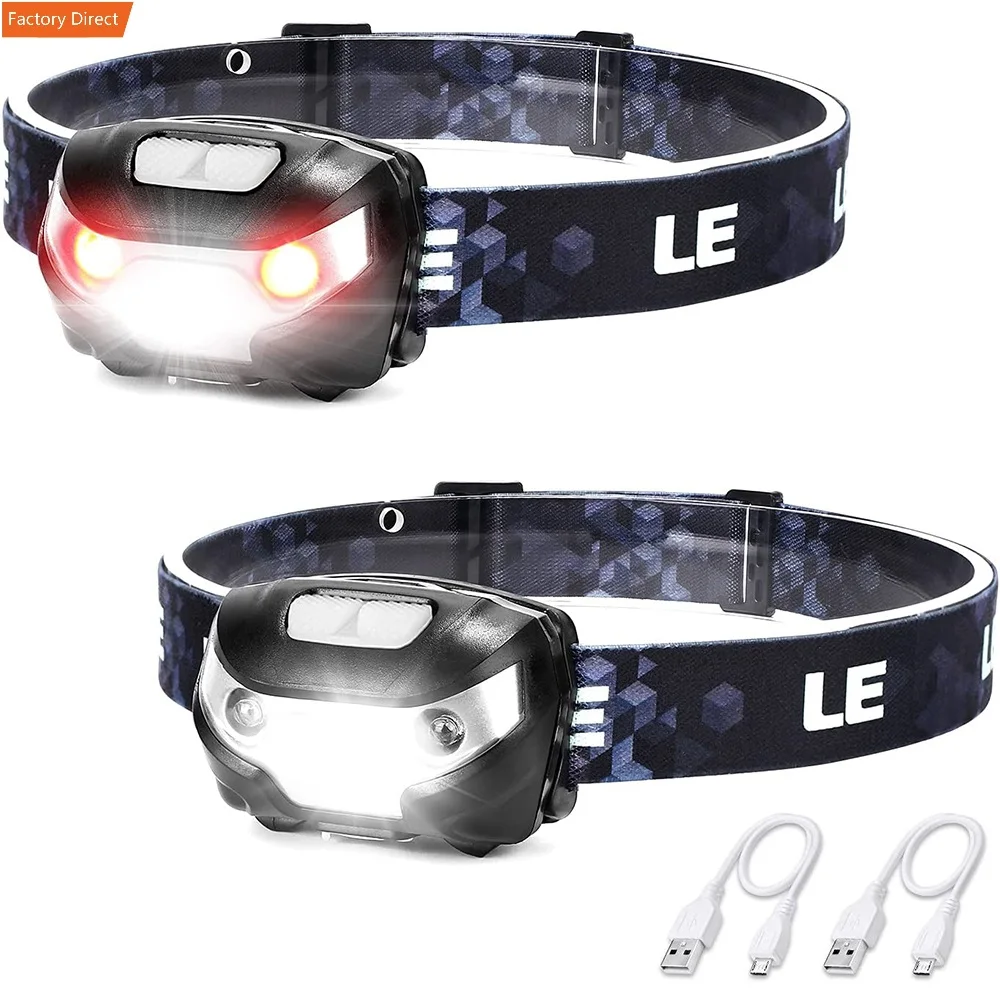 LE lepro 3200008 waterproof Led Headlight Infrared Sensor LED Headlamp For hiking climb Picnic Barbecue Running jogging riding