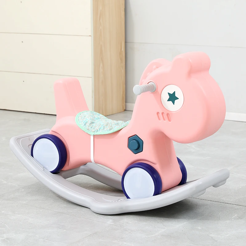 2022 New Modern Rocking Horse Educational Kids Toys Children Girls Rocking Horse