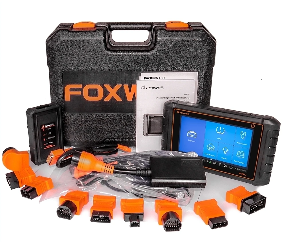 2024 Full System OBD 2 Diagnostic Scanner with 40+Special Reset Function Car Diagnostic Tool FOXWELL i75TS Scan Tool with TPMS