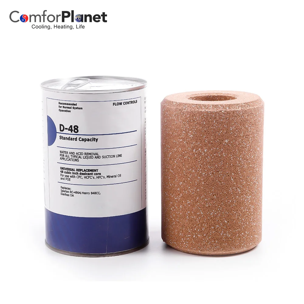 Air Conditioning Shell Core Filter Drier D48 Emerson Filter Drier Core F48 Filter Drier Core for Refrigeration System