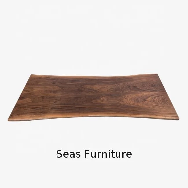 Live edge slab table 100% Solid Wood Kiln Dried Walnut wood