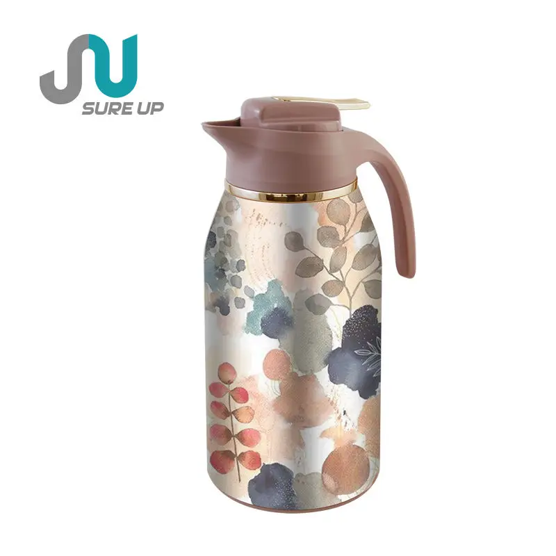 Flower Pattern Design For Thermos Water Bottles Coffee Juice Teapots Vacuum Glass Liner Jug