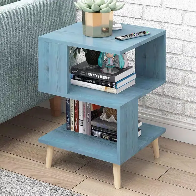 
2020 New design blue nightstand night stand bedside table 