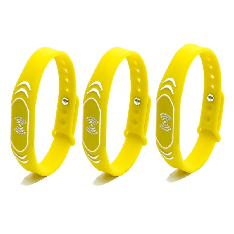 Social Media Custom NFC Band Contactless Payment Bracelet Chip Tag Adjustable 13.56mhz NFC RFID Wristband