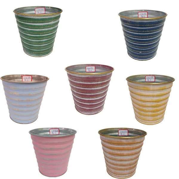 China Mini Colorful Type Galvanized Metal Bucket