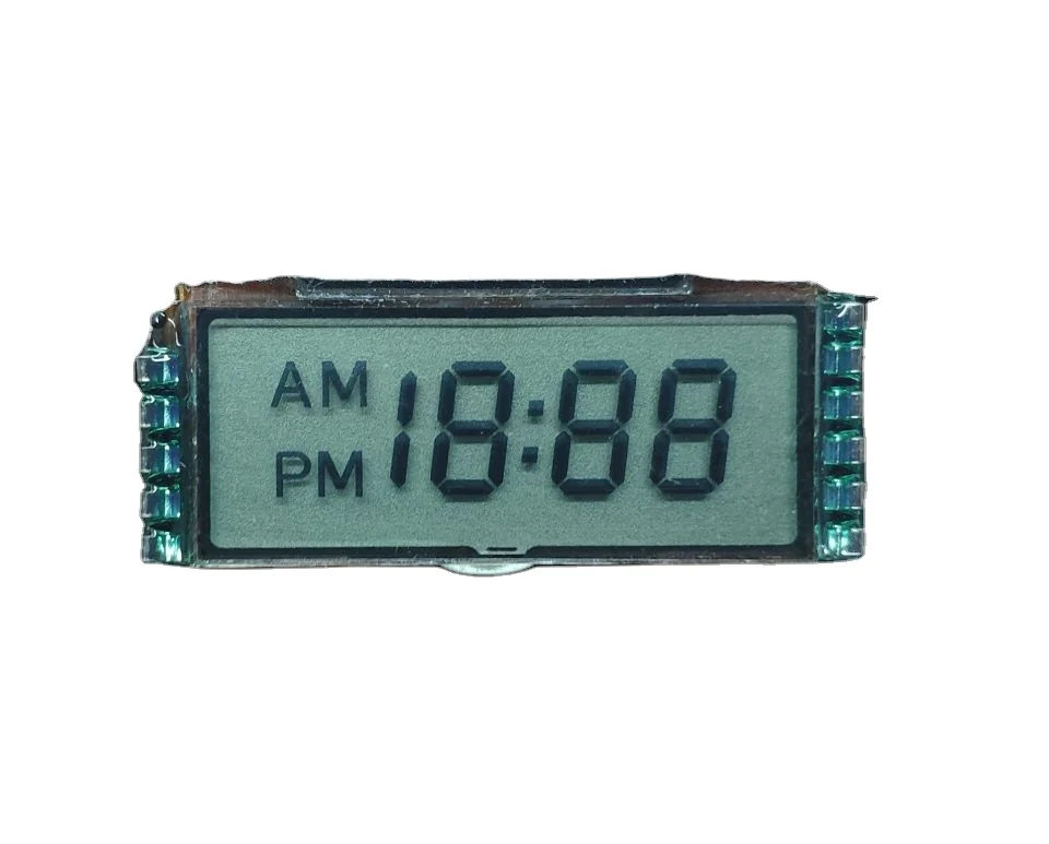 Custom smart 7 segment digital LCD display clock module lcd display manufacturer