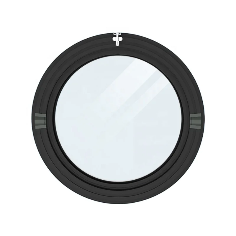 Aluminium Round Window Tilt And Turn Design Window Round Swing Window With Good Service Aluminum Half Glass Round Windows