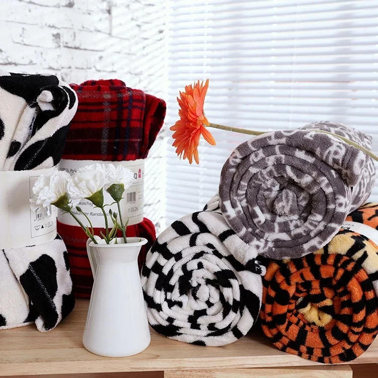 Customized carton design digital printing anime blanket baby blanket printed flannel blanket