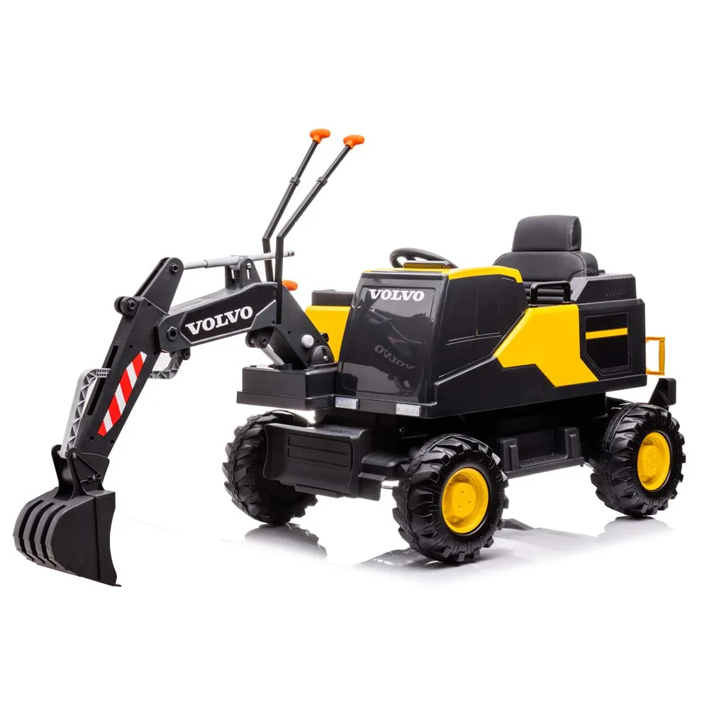 Licensed Volvo Excavator Rechargeable Children Battery Car KDVE888M