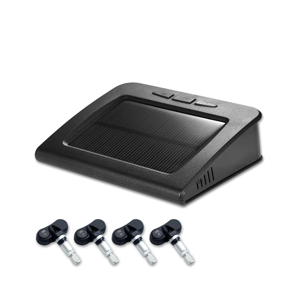 Car TPMS Tire Safety Monitoring System Solar Power Digital LCD Display Internal Tyre Pressure Sensor