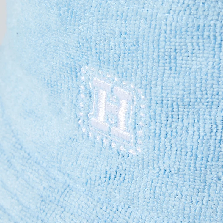 Small Order Wholesale Female Terry Towel Bucket Hat Designer Embroidery Cap Bucket Hats