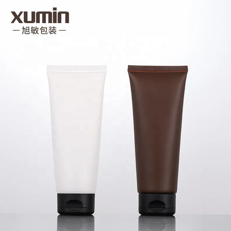 Cosmetic 100ml hand cream tube white/brown/frosted packaging tube plastic
