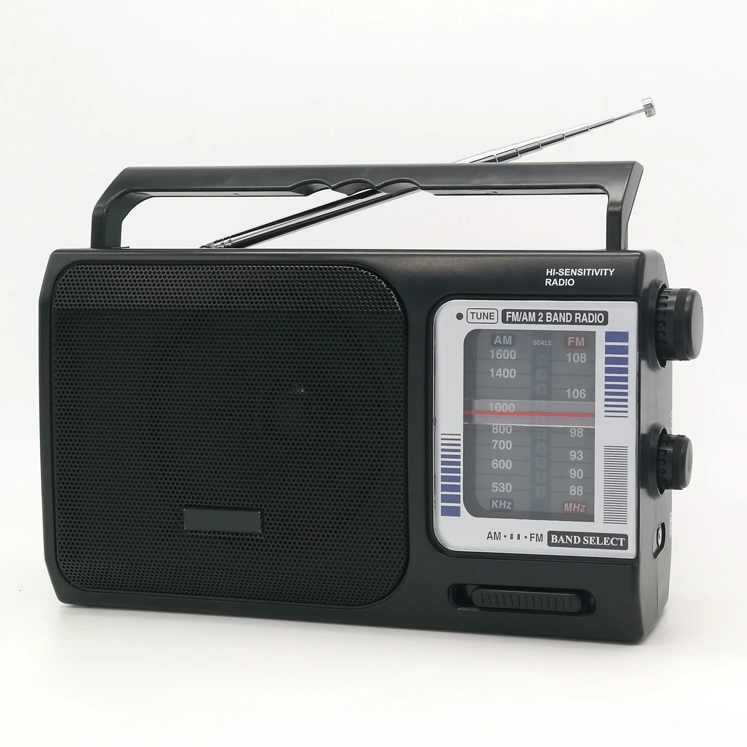 Kchibo KK-8021 FM AM 2 band portable radio AC 220V power stereo sound loudspeaker radio receiver