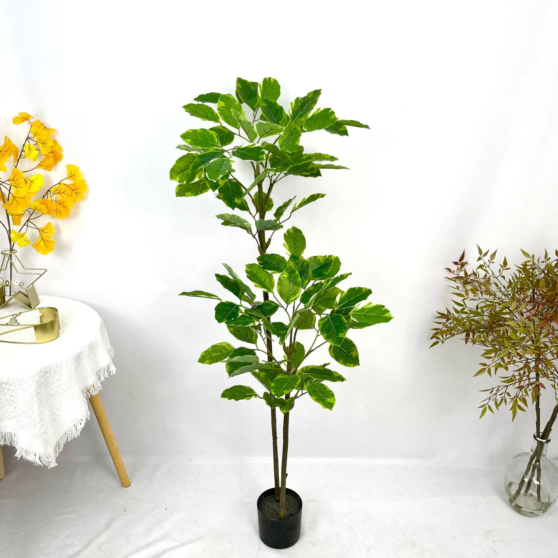 Premium Artificial Plants for Garden Home Ornaments Evergreen Outdoor Ficus Altissima For Sale -149