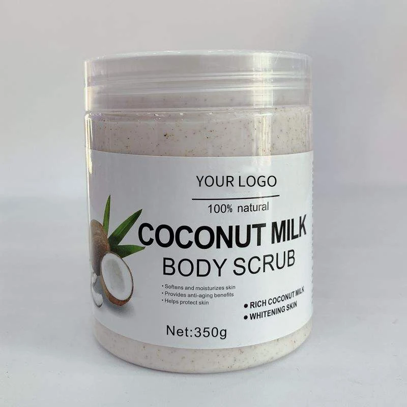 body whitening lotion  Organic Natural Deep Cleaning Skin Whitening Body Scrub lotion Natural Coconut   skin whitening cream