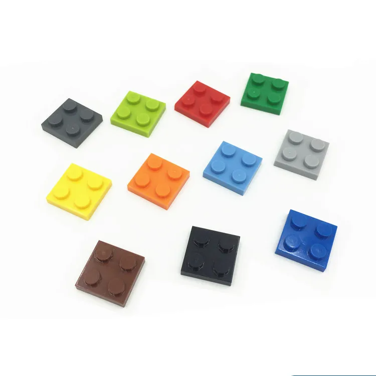 2*2  diy pieces small particle base piece short Plate DIY Plastic Block particles assembled building blocks