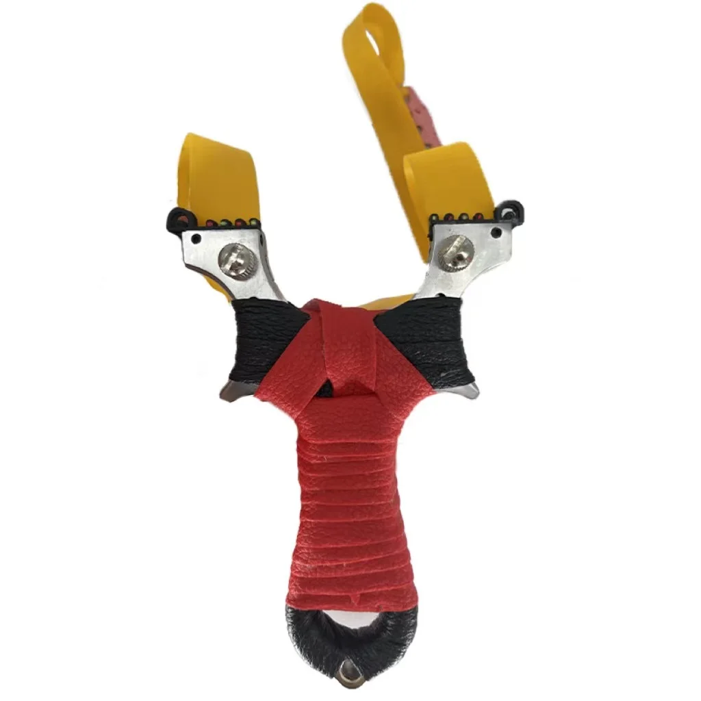 2022 New Stainless Steel Great Power Outdoor Hunting Slingshot Patch Slingshot High Quality With Fiber Optic Aiming Catapult