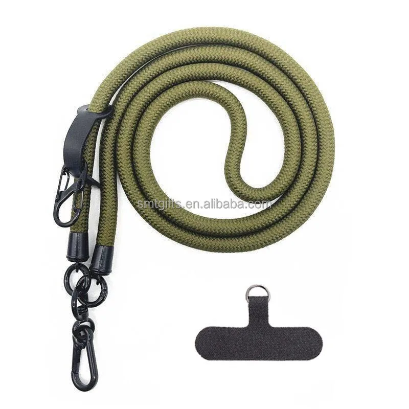 Rushed Polyester Adjustable Phone Lanyard China Phone Lanyards 1 Color Phone Strap Lanyard