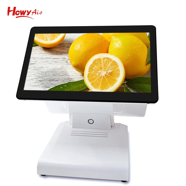 Android POS двойной экран 14 дюймов сенсорный монитор терминал с Wifi USB LAN