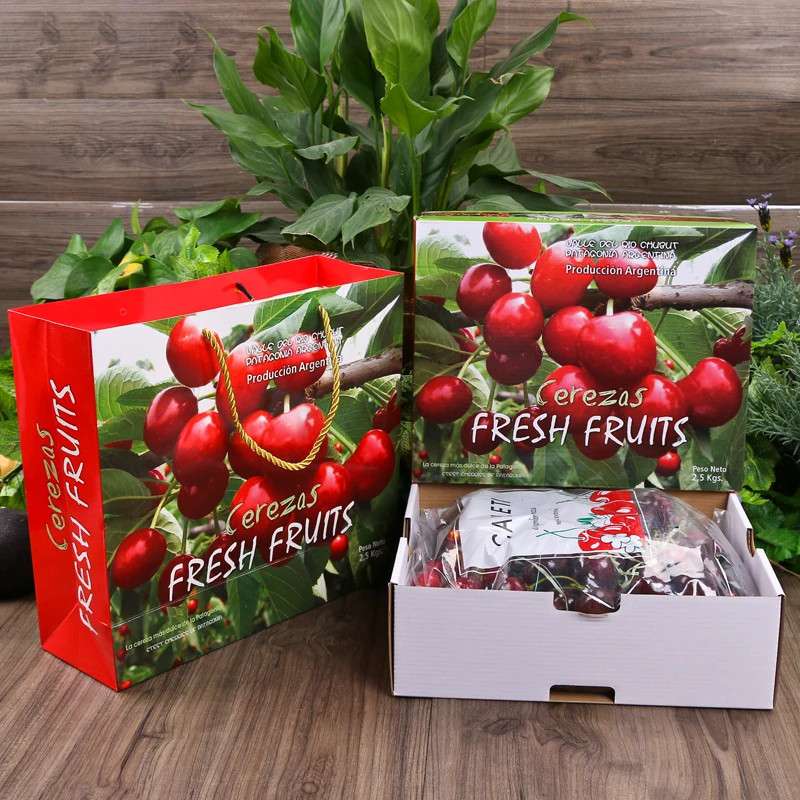 
Custom 5kg Cherry Cherry Packaging New Zealand Intellect Cherry Cherry Gift Box Fruit Packaging 