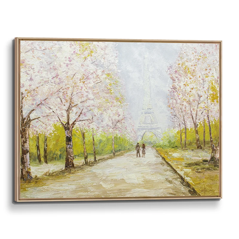 Blooming in Paris 3D Giclee Print painted abstract oil painting for living room wall,Home office decor OTHER Paintings