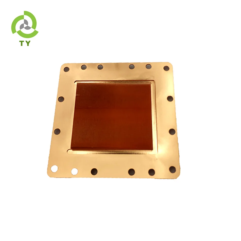 
China supplier water liquid cold cooled skived heat sink 55*55*5MM Custom Fin LED Lights Copper Water Cooling Heatsink 