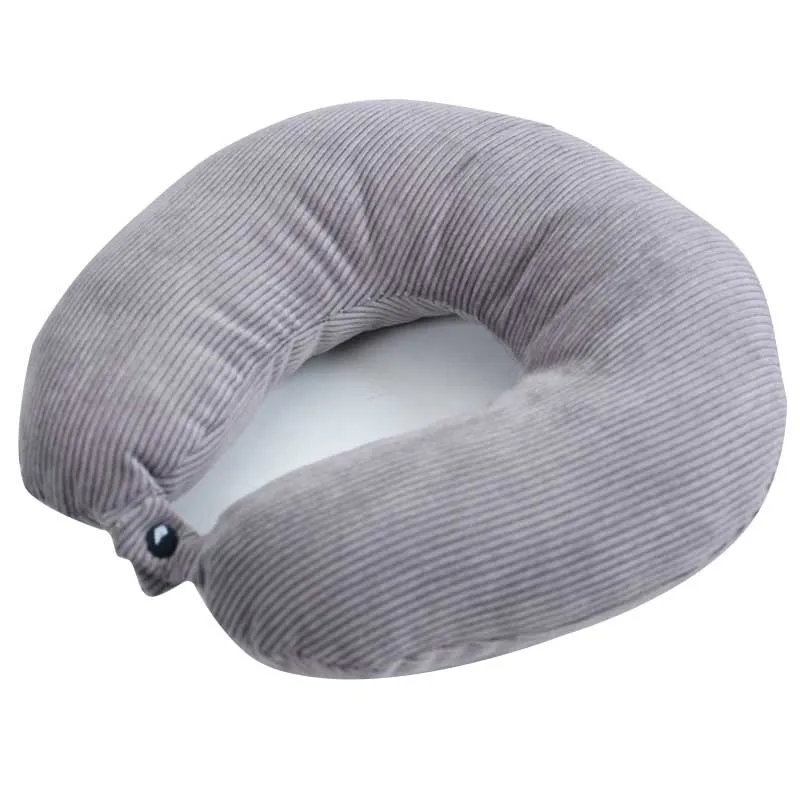 Car office comfort inflatable travel memory foam U-shape airplane neck support U-shaped nap neck pillow