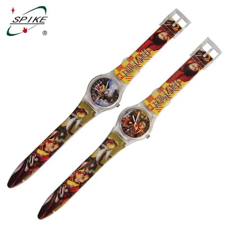 Promotion cartoon wrist watch with PVC strap
