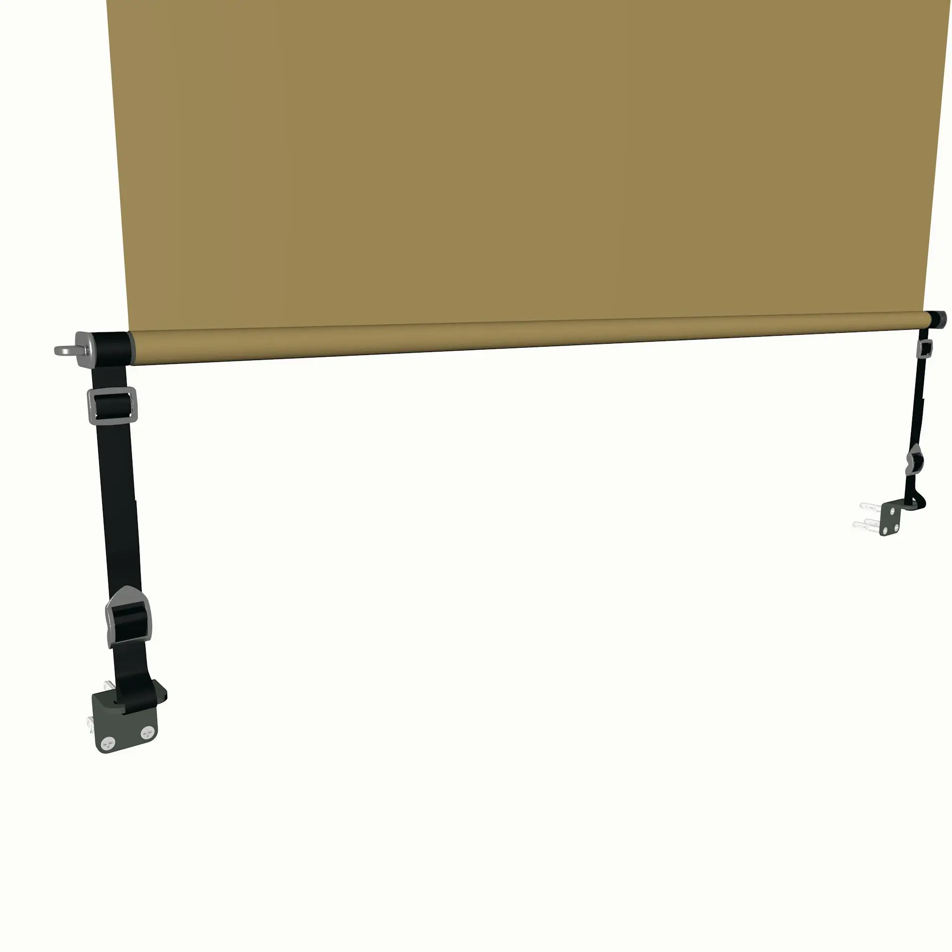Customized Outdoor Vertical Drop Awning Smart Windproof Zip Track Roller  Vertical Awning Sunshades Blinds for Garden Building