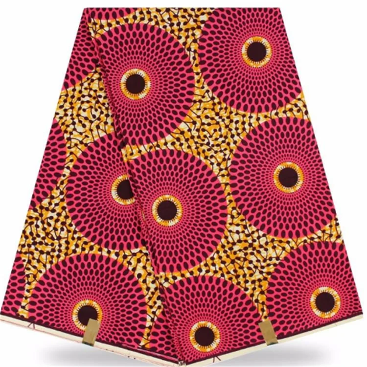African Cheap Printed Fabric 100% polyester printing Wax Fabric African Wax Print 6 Yards real wax