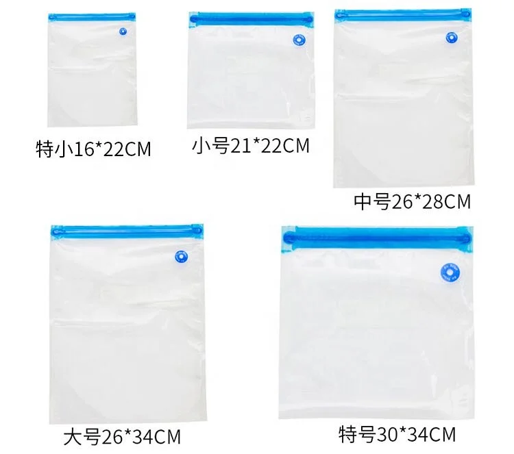 Sous Vide Bags kits Reusable Vacuum storage bag Vacuum food Zipper Bags for food preservation air valve pump